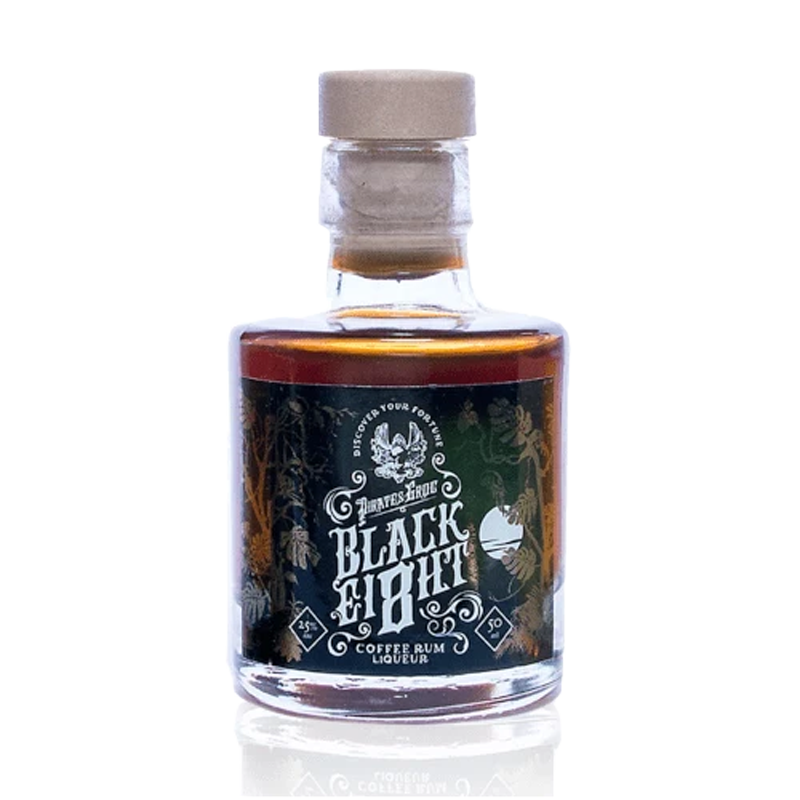 Pirates Grog Black Ei8ht Coffee Rum Liqueur – Miniature | GOLDENACRE WINES