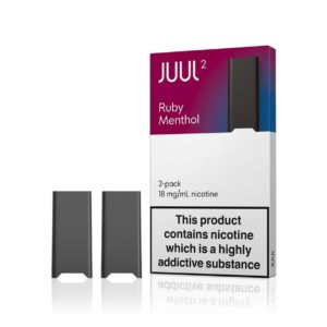 JUUL 2 Ruby Menthol 18mg Full Box (2Pods x 8Pack)