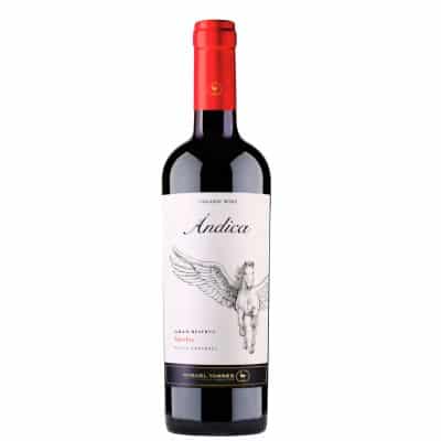 Merlot Andica Organic Torres Chile 75cl bottle front view