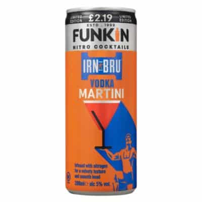 Funkin Nitro Cocktails IRN-Bru Vodka Martini 200ml Can.