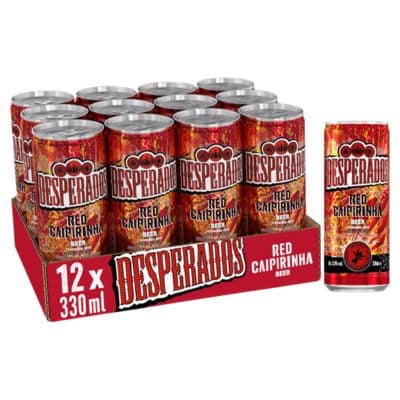Desperados Red Caipirinha Beer Can – Guarana & Red Fruit Beer 330ml