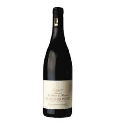 Deep ruby bottle of Les Hauts de Mercurol Crozes-Hermitage red wine by Domaine Les Hauts de Mercurol