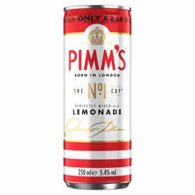Pimm’s No.1 and Lemonade 250ml Can – Ready-to-Drink Premix UK
