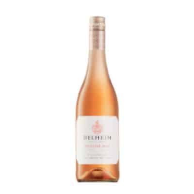 Bottle of Delheim Pinotage Rosé – Light Salmon Pink South African Wine