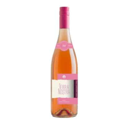 Terra Nostra Rosé Wine 75cl – Semi-sweet Black Muscat rosé wine from Greece, ideal for summer celebrations, parties, and gifts.