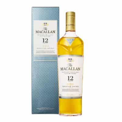 Bottle of Macallan 12 Year Old Triple Cask Whisky with gift box – luxury Scottish whisky gift