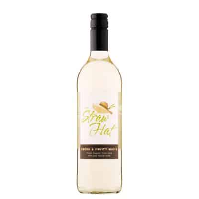 The Straw Hat Fruity White 75cl – British wine with tropical flair, perfect for any occasion