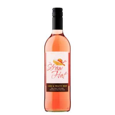 The Straw Hat Lush & Fruity Rosé Wine 75cl – British Rosé with Summer Fruit Notes