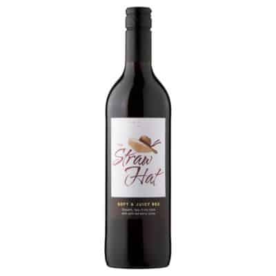 The Straw Hat Soft & Juicy Red Wine 75cl – Smooth British Red Wine with Berry Notes