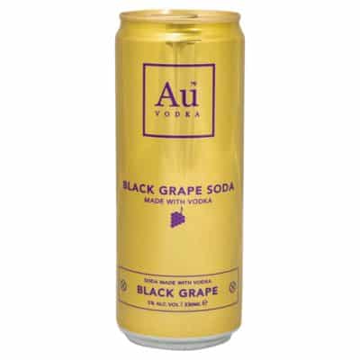 Can of Au Vodka Black Grape 330ml – Flavoured vodka drink from Goldenacre Wines