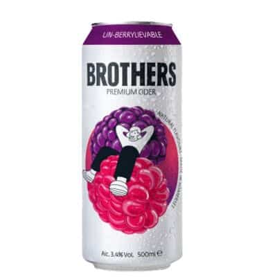 Brothers Premium Cider Un‑Berrylievable 500 ml available online at Goldenacre Wines UK