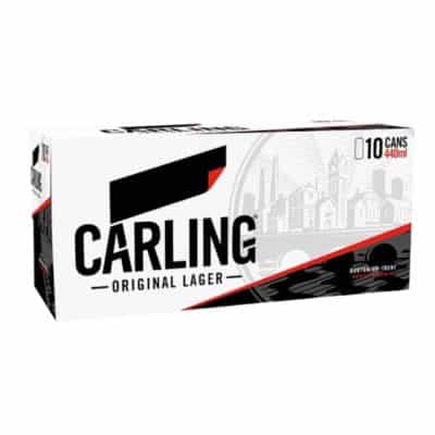 Carling Original Lager 10 x 440ml cans – British lager multipack available online UK