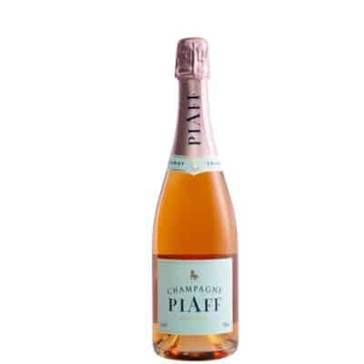 Champagne PIAFF Brut Rosé 75cl bottle – pink sparkling Champagne with strawberry and red‑fruit notes.