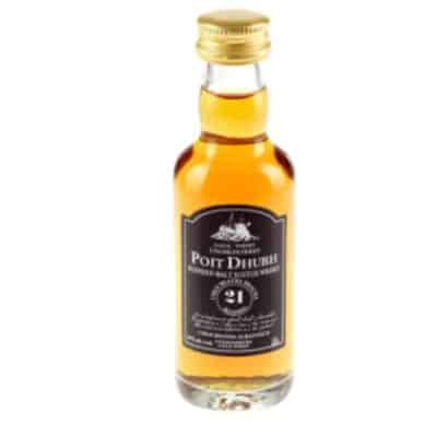 Poit Dhubh 21 Year Old Blended Malt Scotch Miniature 5cl – Ideal birthday or retirement whisky gift