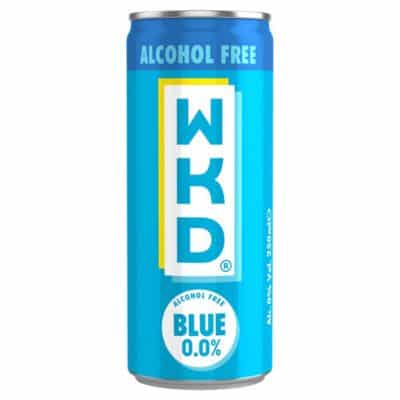 WKD The Original Blue 0.0% Alcohol Free Sparkling Mixed Fruit Drink 250ml – Vegan, Gluten-Free, Non-Alcoholic