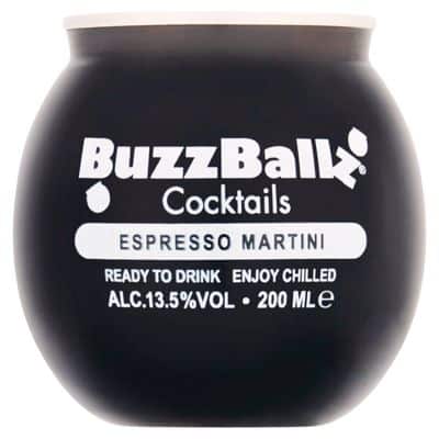 BuzzBallz Espresso Martini Cocktail 200ml – Ready to Drink Coffee Cocktail UK