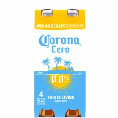 Corona Cero Alcohol Free Beer 4 x 330ml available online at Goldenacre Wines UK