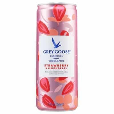 GREY GOOSE Essences Vodka Spritz Strawberry & Lemongrass 12×25cl – Buy online UK from Goldenacre Wines