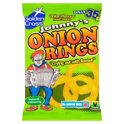 Johnny’s Onion Rings 36x22g Full Case – Goldenacre Wines UK