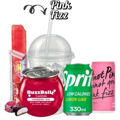 Pink Fizz Cocktail Bundle with Strawberry Rita and Pinot Grigio – Goldenacre Wines UK