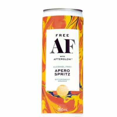 AF Apero Spritz 250ml alcohol free can with orange slice