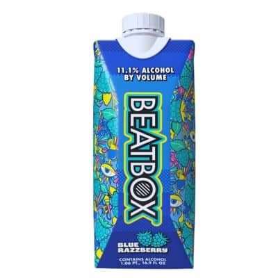 BeatBox Blue Razzberry 330ml malt-based RTD cocktail drink UK vibrant fruity flavour