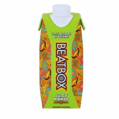BeatBox Juicy Mango 330ml malt-based RTD cocktail UK tropical mango alcoholic drink