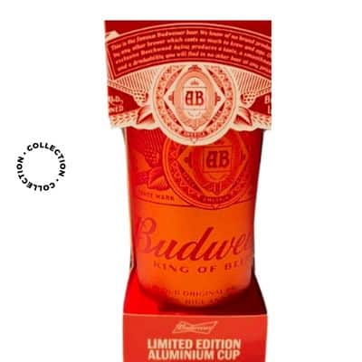 Budweiser Limited Edition Aluminium Cup – Durable UK Collectible
