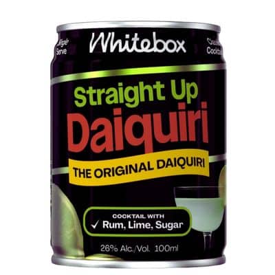 Whitebox Cocktails Straight Up Daiquiri 100ml – Premium Ready-to-Drink Cocktail UK