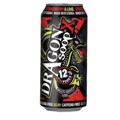Dragon Soop X Strawberry & Lime 500ml Can – Limited Edition