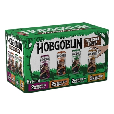 Hobgoblin Treasure Trove 8 x 440ml beer box – UK online delivery