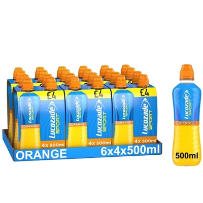 Lucozade Sport Orange 6-Pack (4x500ml Bottles)