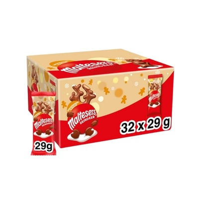 Maltesers Milk Chocolate Christmas Reindeer Bar box – festive chocolate gifts available at Goldenacre Wines UK