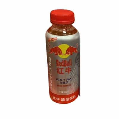 Red Bull Extra PET Energy Drink 400 mL – non-alcoholic, caffeine-free, with Beta-glucan and Zinc, made in China, available online in UK