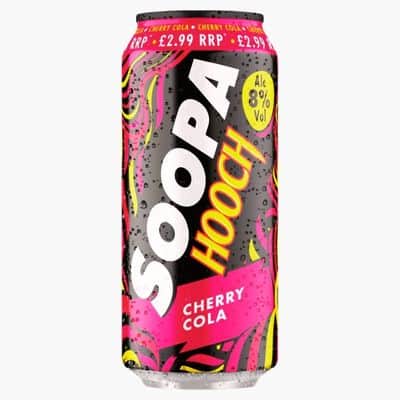 Soopa Hooch Cherry Cola 440ml available online at Goldenacre Wines UK