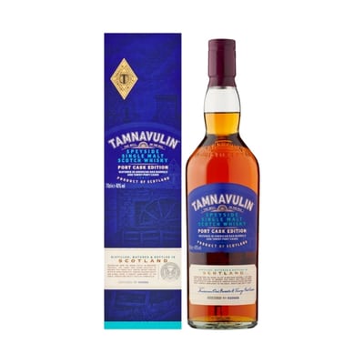 Tamnavulin Port Cask Edition 70 cl – premium Speyside single malt whisky available from Goldenacre Wines UK