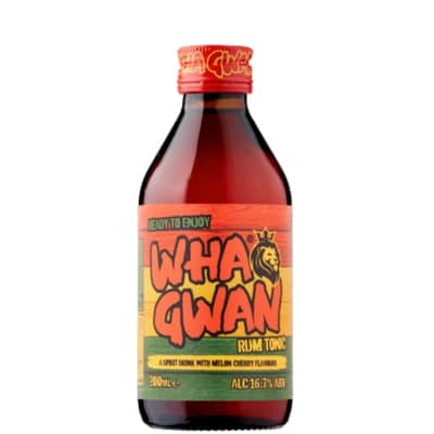 Wha Gwan Cherry Rum Tonic 200 ml bottle – premium ready-to-enjoy rum tonic UK from Goldenacre Wines