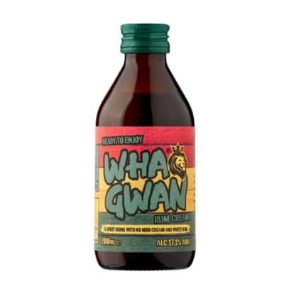 Wha Gwan Rum Cream 200 ml bottle – ready to enjoy rum cream 17.1% ABV UK