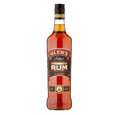 Glens Dark Rum 70cl – Buy spirits online UK with fast delivery from Goldenacre Wines.