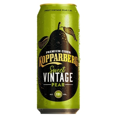 Bottle of Kopparberg Premium Cider Sweet Vintage Pear 500 ml