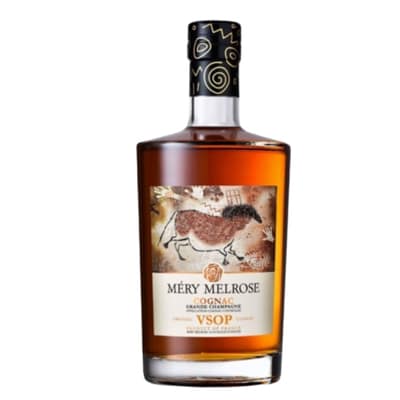 Bottle of Mery Melrose VSOP Cognac 70cl – organic French cognac available in the UK.