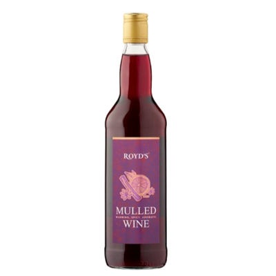 Royd’s Mulled Wine 70cl bottle for Christmas available in the UK