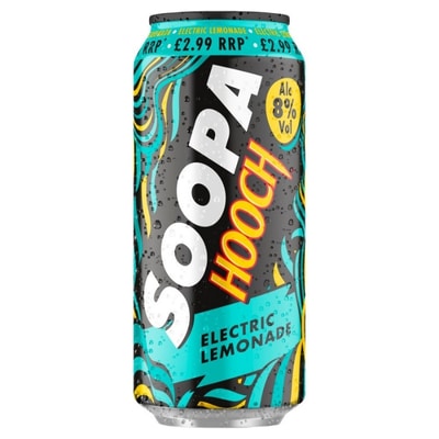 Buy Soopa Hooch Electric Lemonade 440ml UK online from Goldenacre Wines.