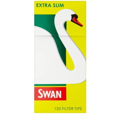 Buy Swan Extra Slim 120 Pre-Cut Filter Tips online UK from Goldenacre Wines – full case with same-day dispatch.