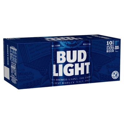 Bud Light Lager Beer Cans 10x440ml American light lager