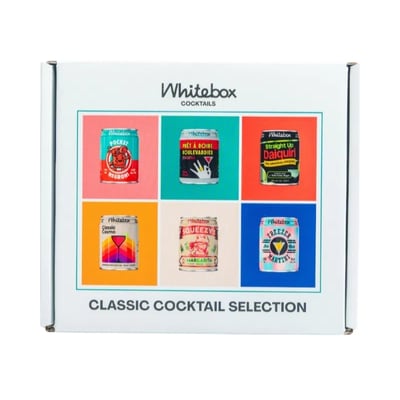 Whitebox Cocktails Gift Pack UK with six premium ready-to-drink cocktails