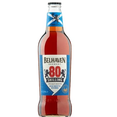 Buy Belhaven 80 Shilling Scottish Ale 12x500ml online UK from Goldenacre Wines