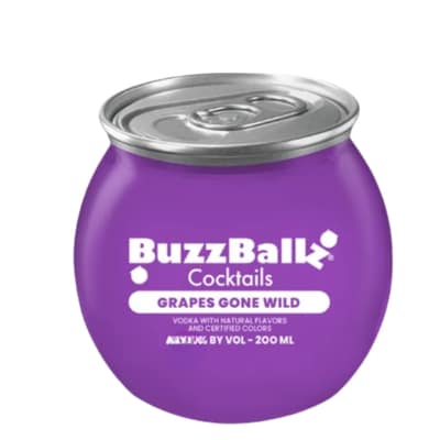 Buy BuzzBallz Cocktails Grape Gone Wild 200ml UK ready-to-drink cocktail online