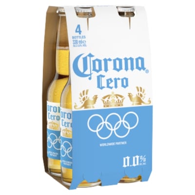 Corona Cero Alcohol Free Beer UK 4x330ml with free beanie from Goldenacre Wines