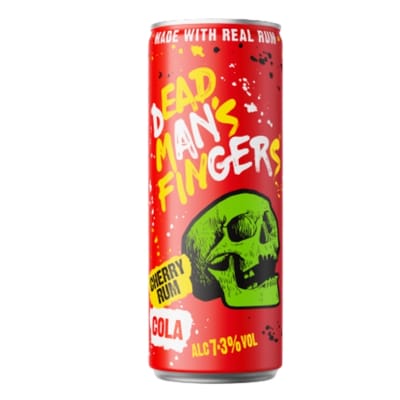 Buy Dead Man’s Fingers Cherry Rum Cola 250ml UK – premium ready-to-drink spiced rum cocktail